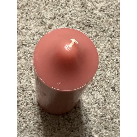 (2) Colonial Candles of Cape Cod pink  Pillar Candle 3x9” Pink Vintage - Picture 3 of 4